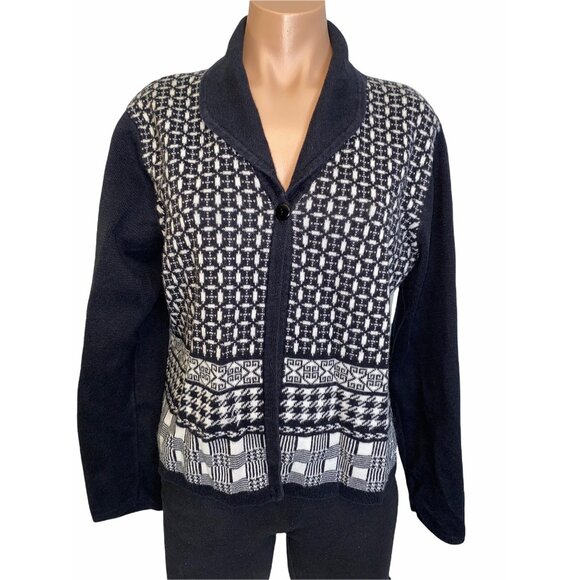 Crystal Kobe Sweaters - Crystal Kobe One Button Cardigan Large